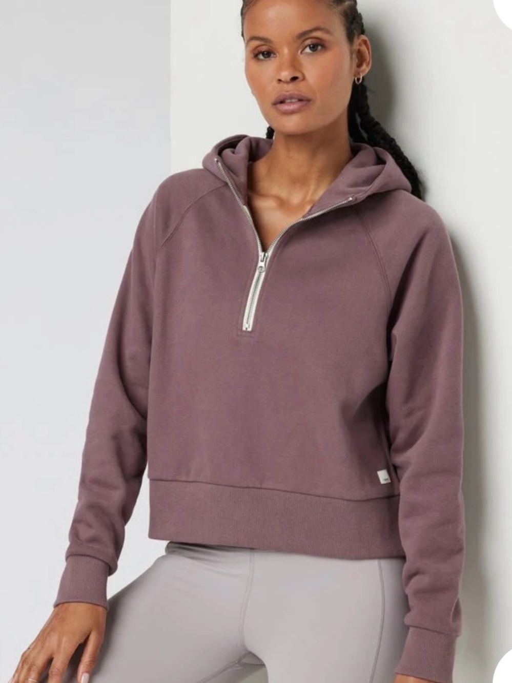 🌺GORGEOUS Vuori RESTORE fleece lined half zip hoodie 🌺